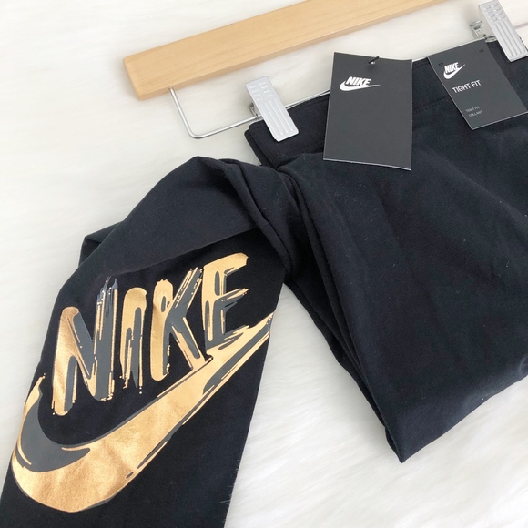 Nike NSW Metallic Logo GX Leggings - Picture 6 of 8